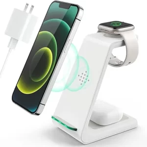 3-in-1 Wireless Charging Station for iPhones, iWatches, AirPods