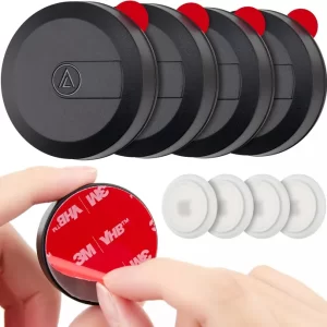 4-Pack AirTag Holders, Protectors, Waterproof, Adhesive & Sticky