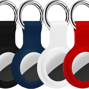 4 Pack Silicone AirTag Holder/ Keychain