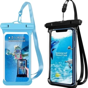 Black Dive 2 Cases for iPhones Up to 7" Waterproof IPX8