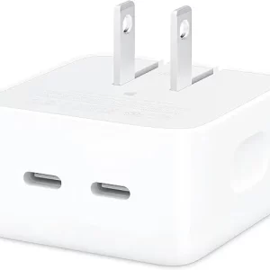 Dual USB-C Port 35W iPhone Charger Adapter Compact & Powerful