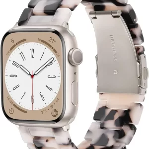 Lightweight Resin Band for Apple iWatch (Starlight Steel Buckle)