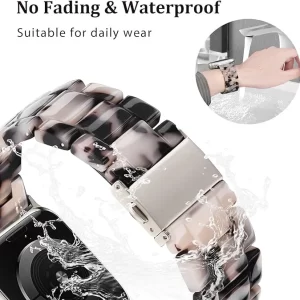 Lightweight Resin Band for Apple iWatch (Starlight Steel Buckle)-4