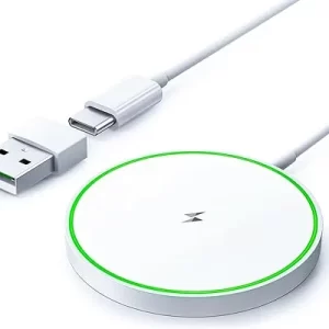 Nano Magnetic Wireless 15W Fast Charger for iPhone & AirPods with Dual Ports