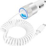 White---Built-in Coiled Cable