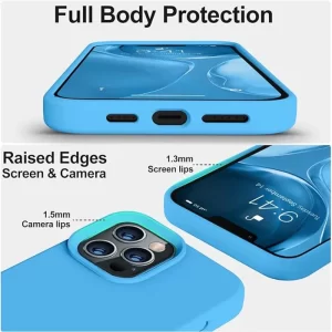 iPhone 12 Pro Max Case Soft Silicone, Slim, Protective supports Wireless Charging3