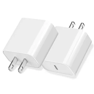 iPhone Fast Charger (20W, PD) 2 in Pack iPhone 15/14/13/12/Pro/Mini Wall Charger